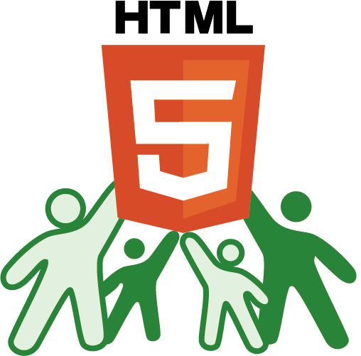 HTML5のロゴをhifiveが持ち上げている